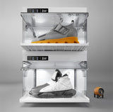 BPKADHY 2 Pcs Shoe Storage LED Smart Shoe Box, Auto-Opening Shoe Boxes Stackable Shoe Storage Organizer for Sneaker Display Case & Collection Crate White (2 PCS) BPKADHY