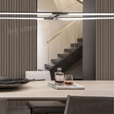 Olanglab Wood Slat Wall Panels, 2 Pack Wood Slats for Wall, 94.48"x 12.59"x 0.82" Each, 3D Wall Panels for Interior Wall Decor, (Brown Walnut) Olanglab