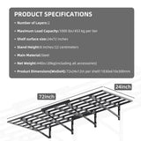 IBCXBIO 2-Pack 2x6ft Garage Wall Shelving Garage Shelving Wall Mounted Garage Wall Shelf 2000lbs Weight Capacityheavy Duty Wall Shelves Black IBCXBIO