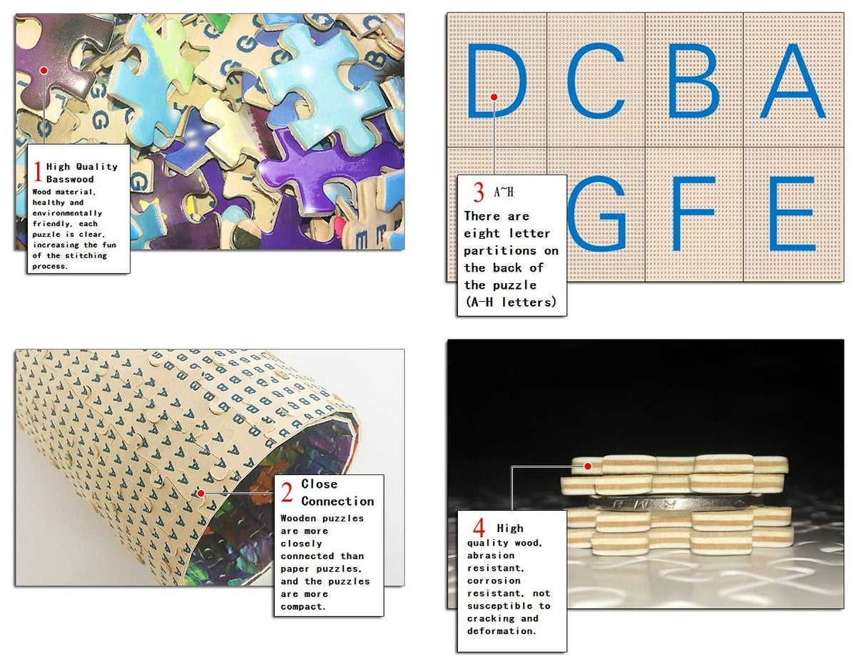 Queenie® Creative 1000 Piece Ancient Map World Globe Earth Planet Abstract Art Picture Christmas Birthday DIY Gifts Wooden Jigsaw Puzzles, Finish Size 30x20 inches Queenie