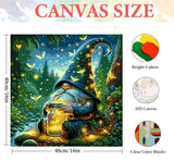 igoodom Paint by Numbers Kit for Adults – Gnome Adult Paint-by-Number on Canvas, DIY Acrylic Painting Set for Home Decor, 16x16in igoodom