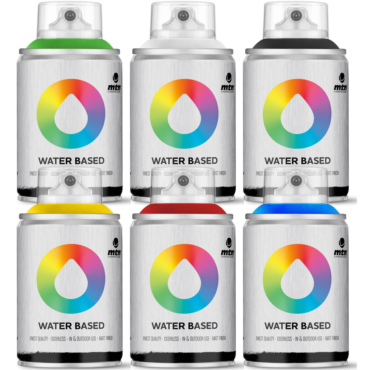 MTN Colors Pack WB 6 Blue/Green/Red/Yellow Montana Colors