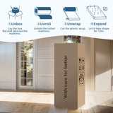 LDLON Twin Size Mattress, 10 Inch Memory Foam Hybrid Mattress, Pressure Relieving Bed in a Box, Individual Pocket Springs for Motion Isolation, Edge Support, CertiPUR-US Certified, Fiberglass-Free LDLON