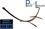 Petra Leisure 15 Ft Indoor/Outdoor Powder Coated Galvanized Steel Arc Hammock Stand. Strongest Supports Single/Double Hammock Bed.(Brown) Petra Leisure