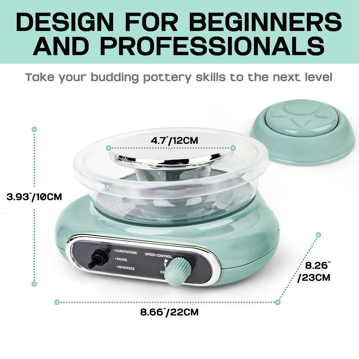 Pottery Wheel,Mini Pottery Wheel for Kids,Kids Pottery Wheel kit,Ages 4-8 Crafts Kits for Kids Ages 8-12,Sculpting Clay Tools & Arts Supplies Arts GRACELOOK