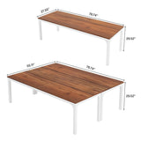 Tribesigns 78.74-Inch Conference Table Set of 2, 13FT Conference Room Table, Large Rectangle Meeting Seminar Table Set for 10-14 Person, Long Business Tables (Only Table) Tribesigns