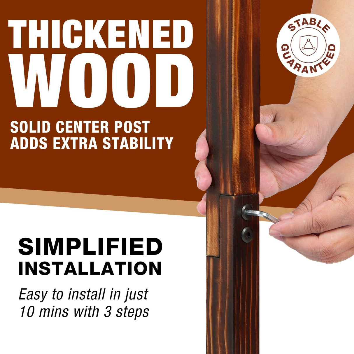 Ghosthorn Fishing Rod Holders for Garage 360 Degree Rotating Fishing Pole Rack, Floor Stand Holds up to 16 Rods Wood Fishing Gear Equipment Storage Organizer, Fishing Gifts for Men Women Ghosthorn