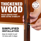 Ghosthorn Fishing Rod Holders for Garage 360 Degree Rotating Fishing Pole Rack, Floor Stand Holds up to 16 Rods Wood Fishing Gear Equipment Storage Organizer, Fishing Gifts for Men Women Ghosthorn