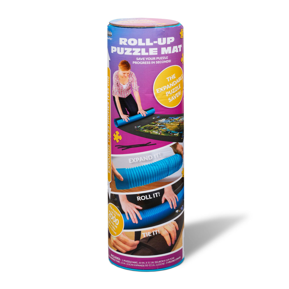 Buffalo Games - Roll-up Puzzle Mat - Jumbo Size for up to 2000 Piece Puzzles - Easy Storage and Clean Up - Save Your Jigsaw Puzzle Buffalo Games