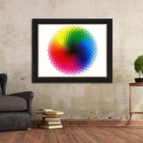 Moruska 1000 Piece Puzzles for Adults Teen - Gradient Color Rainbow Large Round Jigsaw Puzzle Difficult and Challenge Moruska