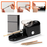 QCBF Electric Cone Roller Automatic Cone Loader Mini Portable Pre Roll Cone Filling Machine+Pre Roll Cone Support Box，Black QCBF