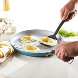 Farberware EcoAdvantage Ceramic Nonstick Griddle/Grill Pan, 11.25 Inch - Aqua Farberware
