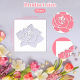 20 PCS Flower Stencils for Wood (3 Inch) - Reusable DIY Art Sunflower Stencils for Painting, Wall, Floor & Rock Decor, Perfect for Dot Painting, Craft Projects & Home Decoration Notoke