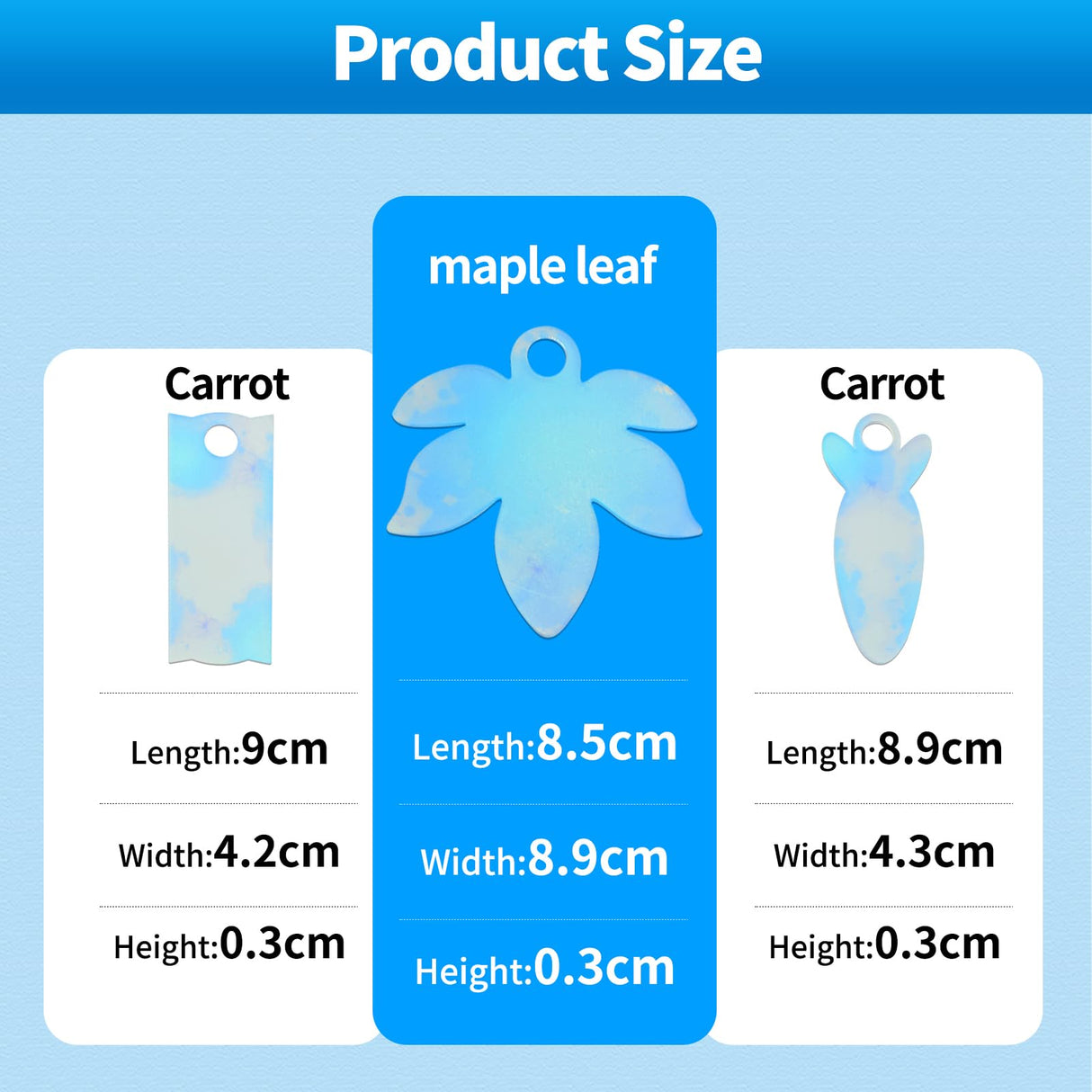 33Pcs Acrylic Sublimation Blanks Bulk Set for Personalized Name Plate for Stanley 40 oz Tumbler, DIY Keychain Crafting, Personalized Xmas Tree Ornament etc(3 Styles) BCWW