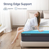 SIMARTH Mattress Memory Foam Hybrid Mattress with Motion Isolation and Pressure Relief, Strong Edge Support, Pocket Spring King Size Mattress in a Box (12 Inch Medium, King) SIMARTH