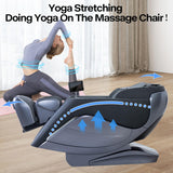 Alfine A710 Pro 2025 4D Massage Chair iRest System, Full Body Zero Gravity Recliner with SL Track, Yoga Stretching, Health Detection, APP Control, and Electric Calfrest Extension (Black) Alfine