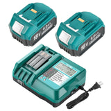 YongerTool BL1860 18V 6.0Ah Battery and Charger for Makita,New Version DC18RC Charger with LCD Display Cooling Fan Compatible with Makita LXT Li-ion Battery BL1850 BL1840 BL1830 BL1820 BL1815 YongerTool