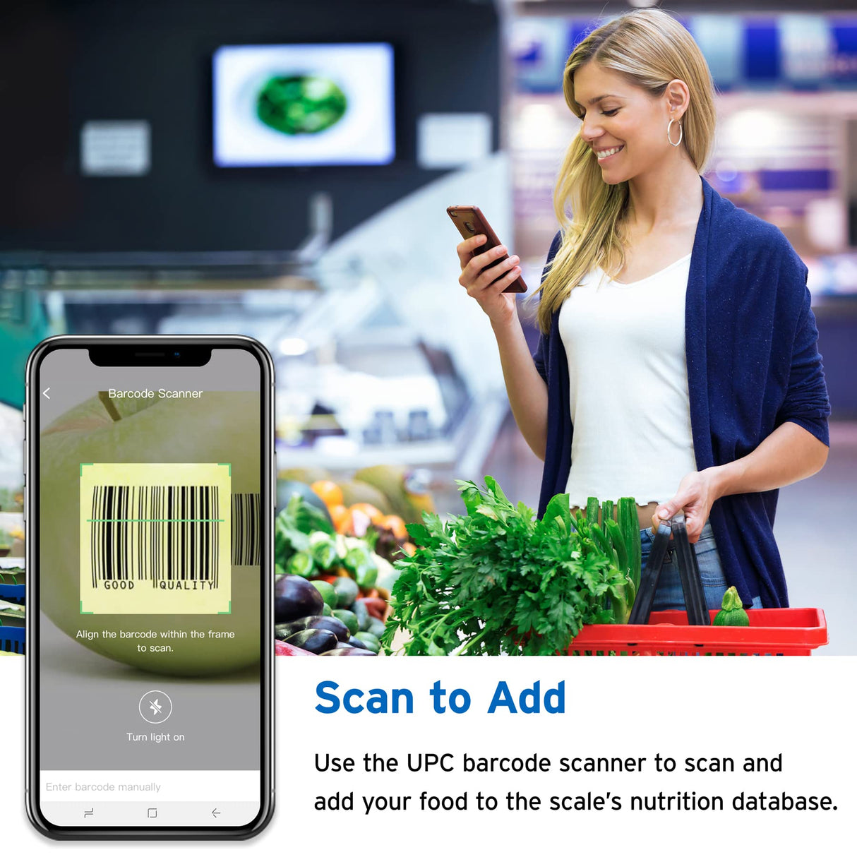 Etekcity Nutrition Smart Food Kitchen Scale, Digital Ounces and Grams for Cooking, Baking, Meal Prep, Dieting, and Weight Loss, 11 Pounds-Bluetooth, 304 Stainless Steel Etekcity