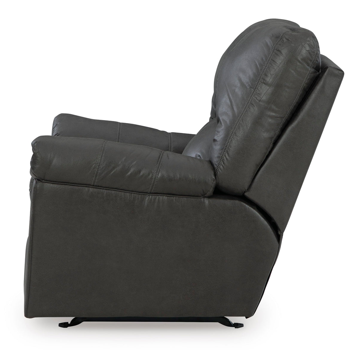 Signature Design by Ashley Bladen Faux Leather Manual Rocker Recliner, Gray Signature Design by Ashley