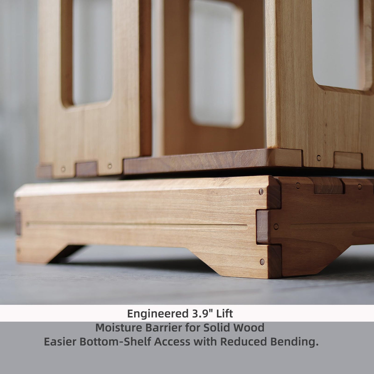 unununu Wooden Rotating Bookshelf, Larger Solid Wood Revolving Bookcase,360°Spinning Book Shelf Tower,Floor Standing Storage Rack,Corner Organizer for Small Space,Study,Office,17"x17"x69.75"(5-Tier) unununu