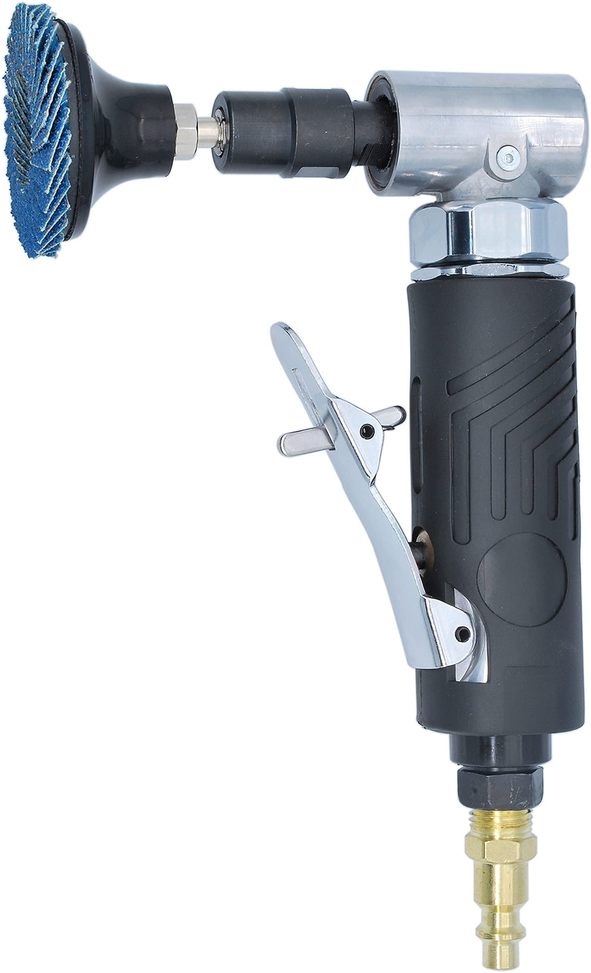 1/4 Inch Angle Air Die Grinder, Mini Angle Air Grinder With 9 Pcs 2 Inch Roll Lock Polishing and Sanding Discs For Air Die Grinder Kit Pneumatic Tools By BOWD BOWD