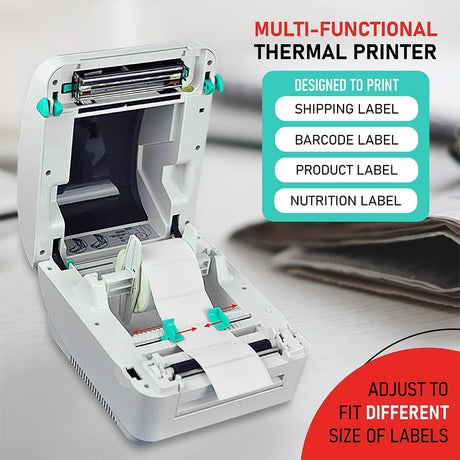 Arkscan 2054A Shipping Label Printer for Windows Mac Chromebook Android, Supports Amazon Ebay Paypal Etsy Shopify ShipStation Stamps UPS USPS FedEx DHL, Roll & Fanfold 4x6 Direct Thermal Label Arkscan