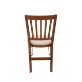 Stakmore School House Folding Chair Finish, Set of 2, Fruitwood, 8.25D x 17W x 35.5H in MECO