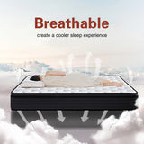 WUYOTRE King Mattress, 10 Inch King Size Hybrid Mattress in a Box,Cooling Memory Foam Bed Mattresses with Independent Spring,Soft and Breathable,Back Pain Relief,CertiPUR-US,Medium WUYOTRE