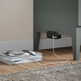 AFI, Santa Fe Queen Murphy Bed Chest with 6" Mattress & Built-in USB Charger, Grey AFI