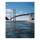 5D Diamond Painting Kits for Adult, Mackinac Suspension Bridge Diamond Art Kits for Beginners Fun DIY Crafts Round Diamond Art Canvas Home Wall Decor 16"x20" WoodArtSupply
