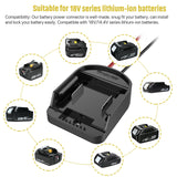 Ensayeer Power Wheel Adapter with Fuse & Switch, Secure Battery Adapter for 18V Lithium Battery, with 12 Gauge Wire, Good Power Convertor for DIY Ride On Truck, Robotics, RC Toys and Work Lights Ensayeer