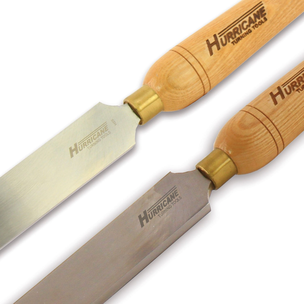Hurricane Turning Tools, HSS, 2 Piece Heavy Duty Right and Left Side Curved Scraper Set (1 1/2"W x 3/8" Wide), Standard Series Woodturning Tools Hurricane Turning Tools