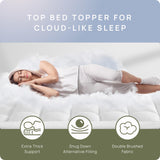 Extra Thick Mattress Topper Full for Firm Mattress, Plush & Soft Pillow Top Bed Topper for Cloud-Like Sleep & Back Pain Relief, Overfilled 1400GSM Thick Mattress Pad Cover, Fit to 6”-22”Mattress D & G THE DUCK AND GOOSE CO