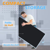 Dithoko Ping Pong Conversion Top, 8 FT Foldable Table Tennis Topper for Pool & Billiard Tables, 12MM MDF, Compact Storage, Net & Posts Included, Easy Setup, Indoor Use Dithoko