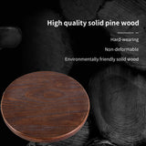 LOKKHAN Vintage Industrial Bar Stool-Rustic Swivel Bar Stool-Round Wood Metal Stool-Kitchen Counter Height Adjustable Pipe Stool-Cast Steel Stool 20-27 Inch (Set of 2) LOKKHAN