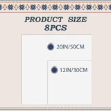 8 PCS Linen Embroidery Fabric, Pre-Cut Solid Color 12 × 12 Inch Square Needlework Fabric, Sewing Quilting Cloth for DIY Garment Crafts, Embroidery Project, Bright White LOVOUS