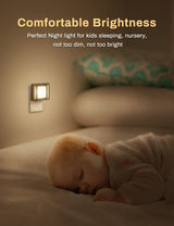 DORESshop LED Night Light, Night Lights Plug Into Wall [2 Pack] with Dusk-to-Dawn Sensor, Dimmable Nightlights, Adjustable Brightness for Bathroom, Hallway, Bedroom,Kids Room,Stairway,Soft White DORESshop