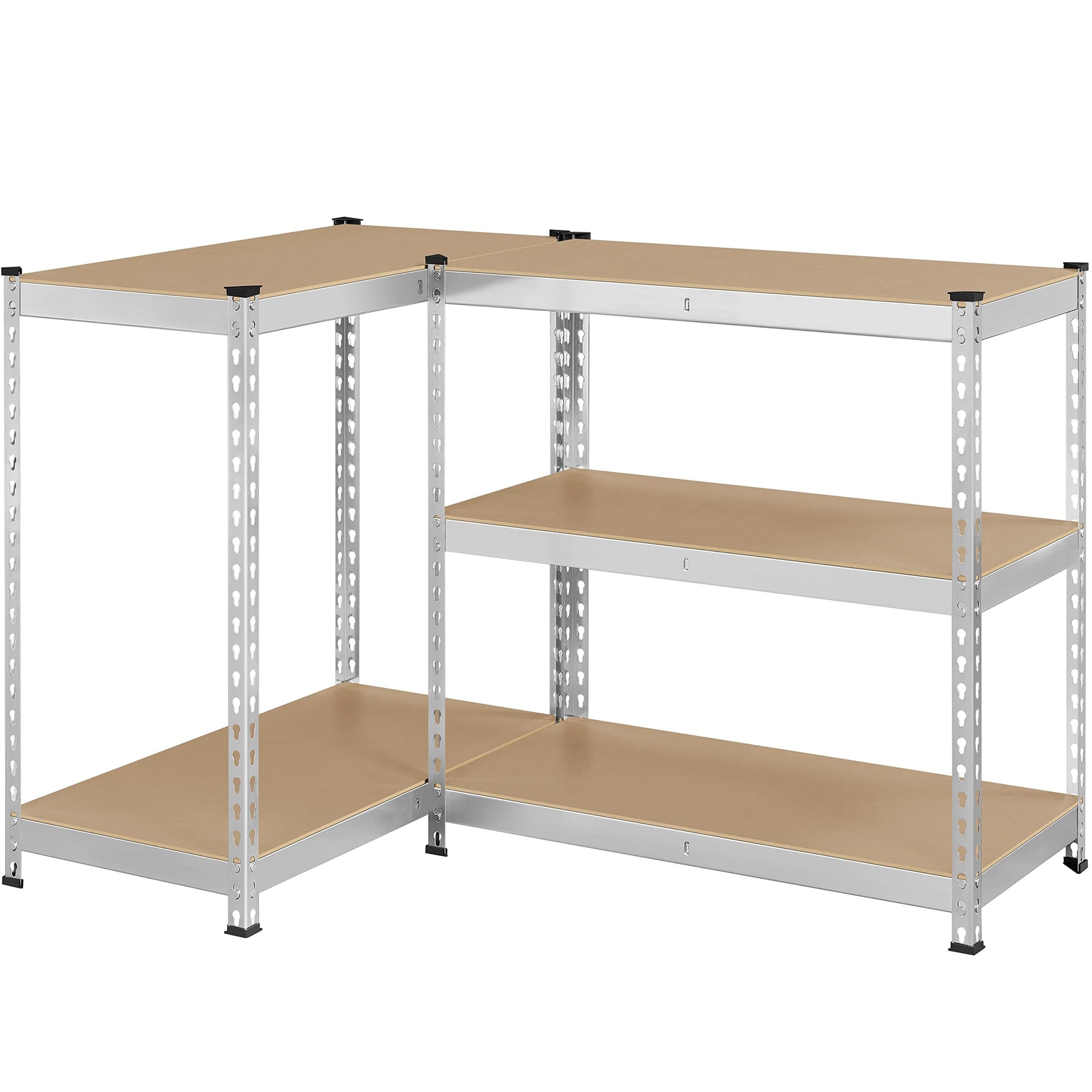 Topeakmart 5-Tier Utility Shelves, Metal Storage Shelves Garage Shelving Unit Adjustable Garage Storage Shelves Storage Racks Heavy Duty Shed - WoodArtSupply