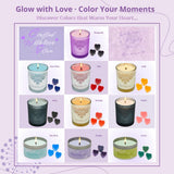 Premium Candle Wax Dye Chips, 16 Colors, Highly Concentrated Coloring for Soy Candle Making RU HANDMADE