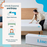 Linenspa 8 Inch Gel Infused Memory Foam Mattress – Queen Size – Medium Feel - Cooling Gel - Mattress in a Box - Primary or Guest Bedroom - Pressure Relieving and Breathable – CertiPUR-US Certified Linenspa