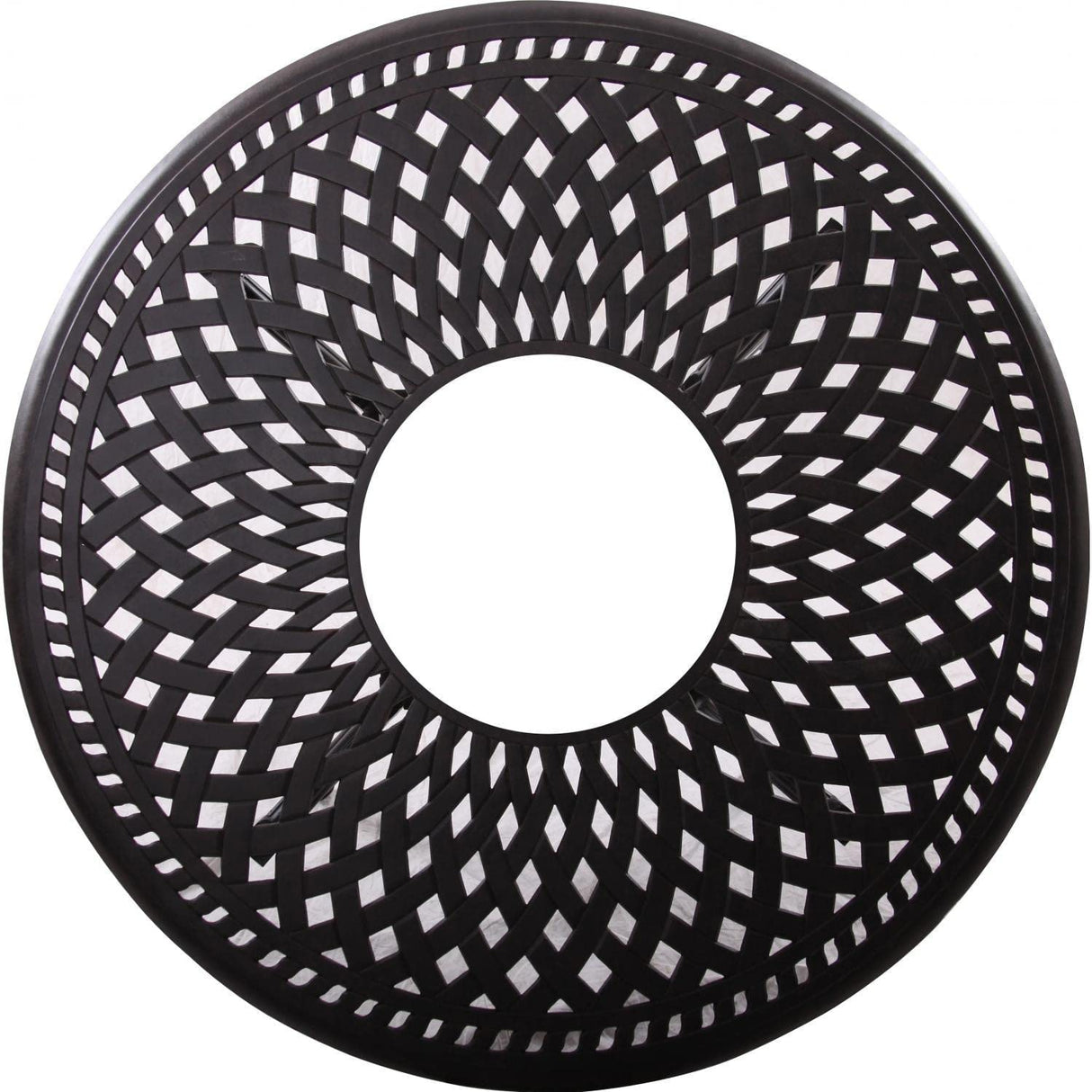 Signature 60 Inch Propane Fire Pit Dining Table by Darlee - Antique Bronze Darlee