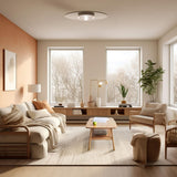 Vadisun 2-Tier Coffee Table with Storage Shelf, Natural Color 100% Solid Wood Table for Living Room, Elegant Furniture for Small Apartment (Natural, 39.37“ x 19.69” x 17.32“) Vadisun