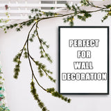 Fudios Lighted Christmas Pine Garland 6FT 48 Warm White LED Battery Operated with Timer for Mantle Fireplace Holiday Winter Decoration Indoor Outdoor Use Fudios