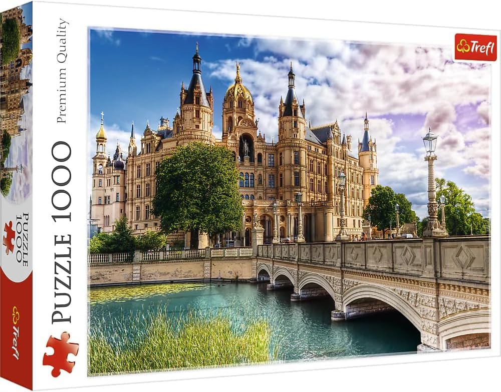 Trefl Castle on The Island 1000 Piece Jigsaw Puzzle Red 27"x19" Print, DIY Puzzle, Creative Fun, Classic Puzzle for Adults and Children from 12 Years Old Trefl