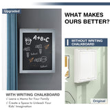 Tangkula Folding Wall Mounted Desk, Floating Desk with Chalkboard, Space Saving Fold Up Desk Wall Mounted Convertible Desk, Wall Mounted Table with Storage Shelves & Hooks Tangkula