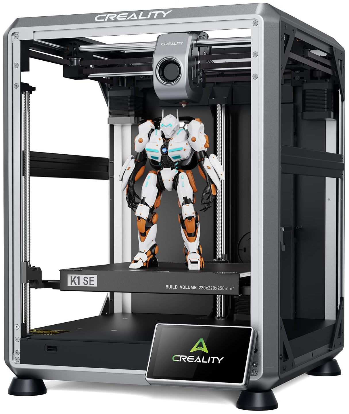 Creality K1 SE 3D Printer, 2024 New Version 600mm/s High-Speed Hands-Free Auto Leveling Flagship-Level Direct Extruder Quick-swap Tri-Metal Nozzle K1 Upgrade 3D Printer Creality