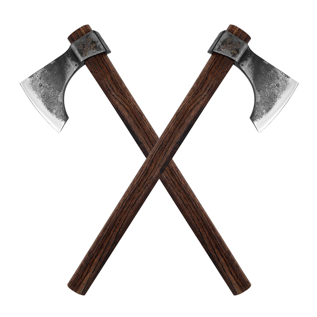 18.9" Throwing Axe, 2Pack Throwing Tomahawk with 1065 High Carbon Steel and Beech Wooden Handle, Well Balanced Great for Axe Throwing Game, Competition and Recreation THRWCLUB