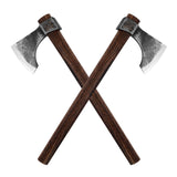 18.9" Throwing Axe, 2Pack Throwing Tomahawk with 1065 High Carbon Steel and Beech Wooden Handle, Well Balanced Great for Axe Throwing Game, Competition and Recreation THRWCLUB