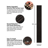 ARMURO 3D Wall Panels for Wall Decor, Fluted Wall Panels, Natural Smoked Wood Veneer Acoustic Wall Panels 2 Pack - 12.6" W x 94.5" L ARMURO