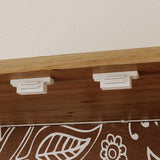 Hitow Glass Curio Cabinet Display Case with LED Light & 4 Doors, 4-Tier Flower-Patterned Glass Showcase Display Cabinet, 74.2" H Bookshelves and Bookcases for Living Room, Wood Grain Hitow